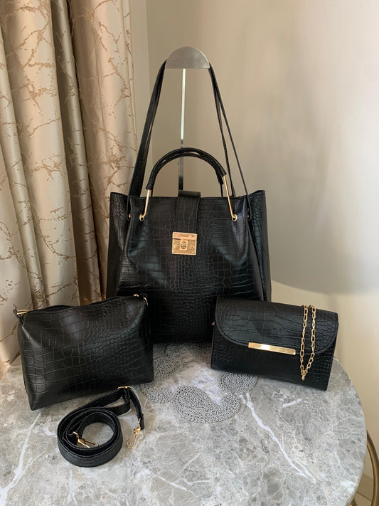 Pack Sac 3 Pieces Croco